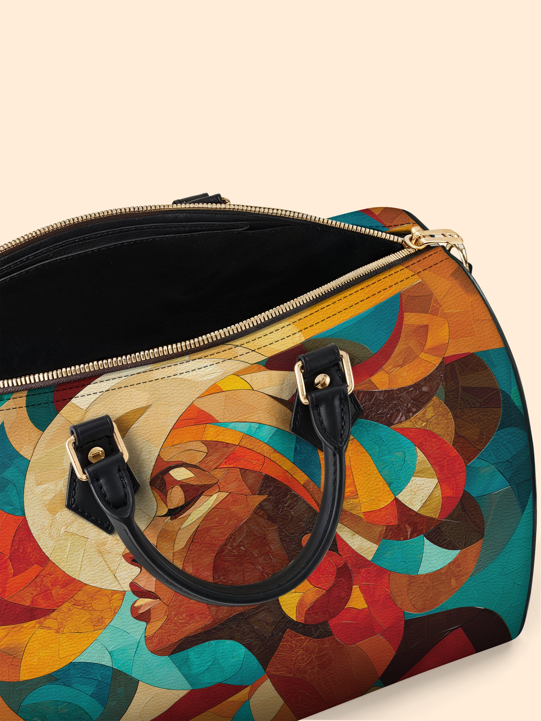 Sunwoven Leather Boston Bag QR0TV044