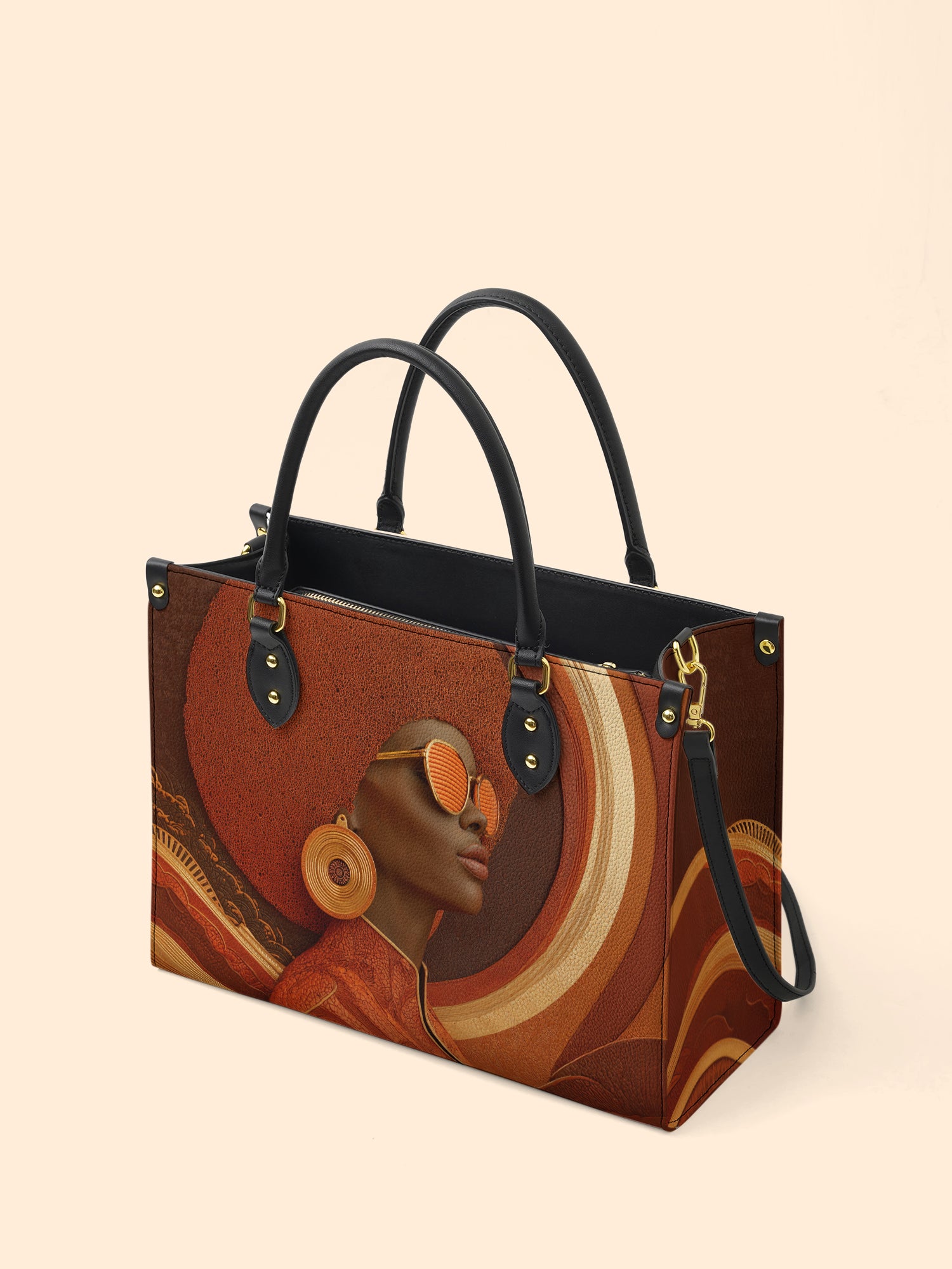 Fierce Frame Premium Leather Handbag QR0TD307