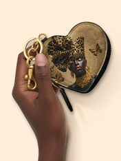Absolute Allure Heart Coin Pouch Bag Charm QR0XD642