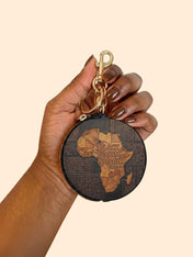 Black Mom Magic Circular Coin Pouch Bag Charm QR0XD1047