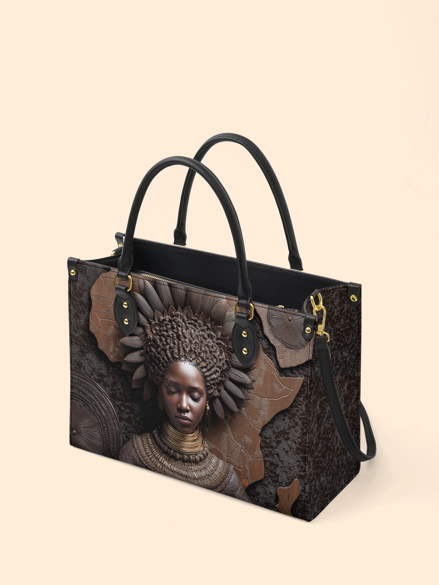 Bisa Crown Premium Leather Handbag QR0XD708