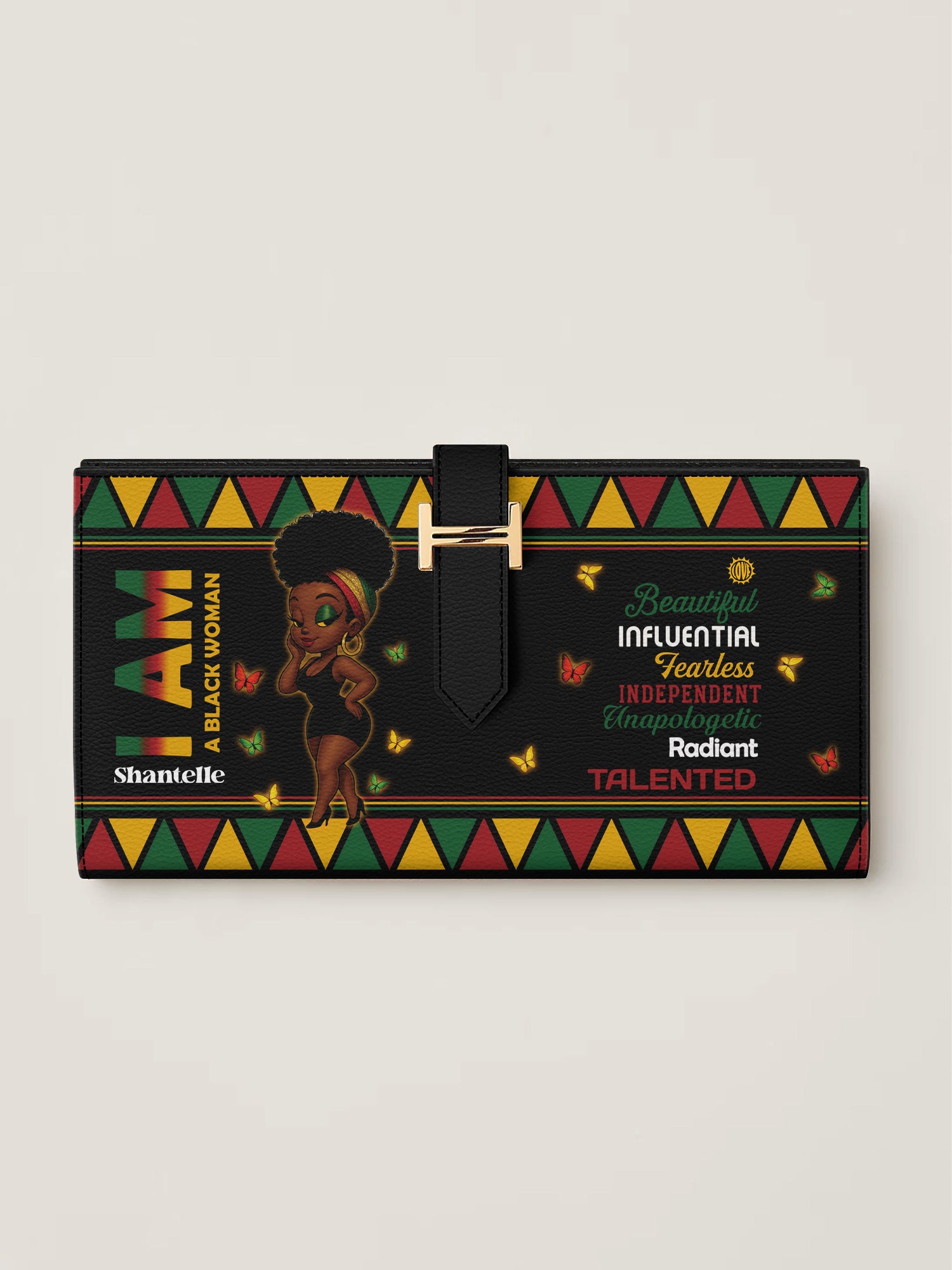 Radiant Confidence Tab Closure Wallet