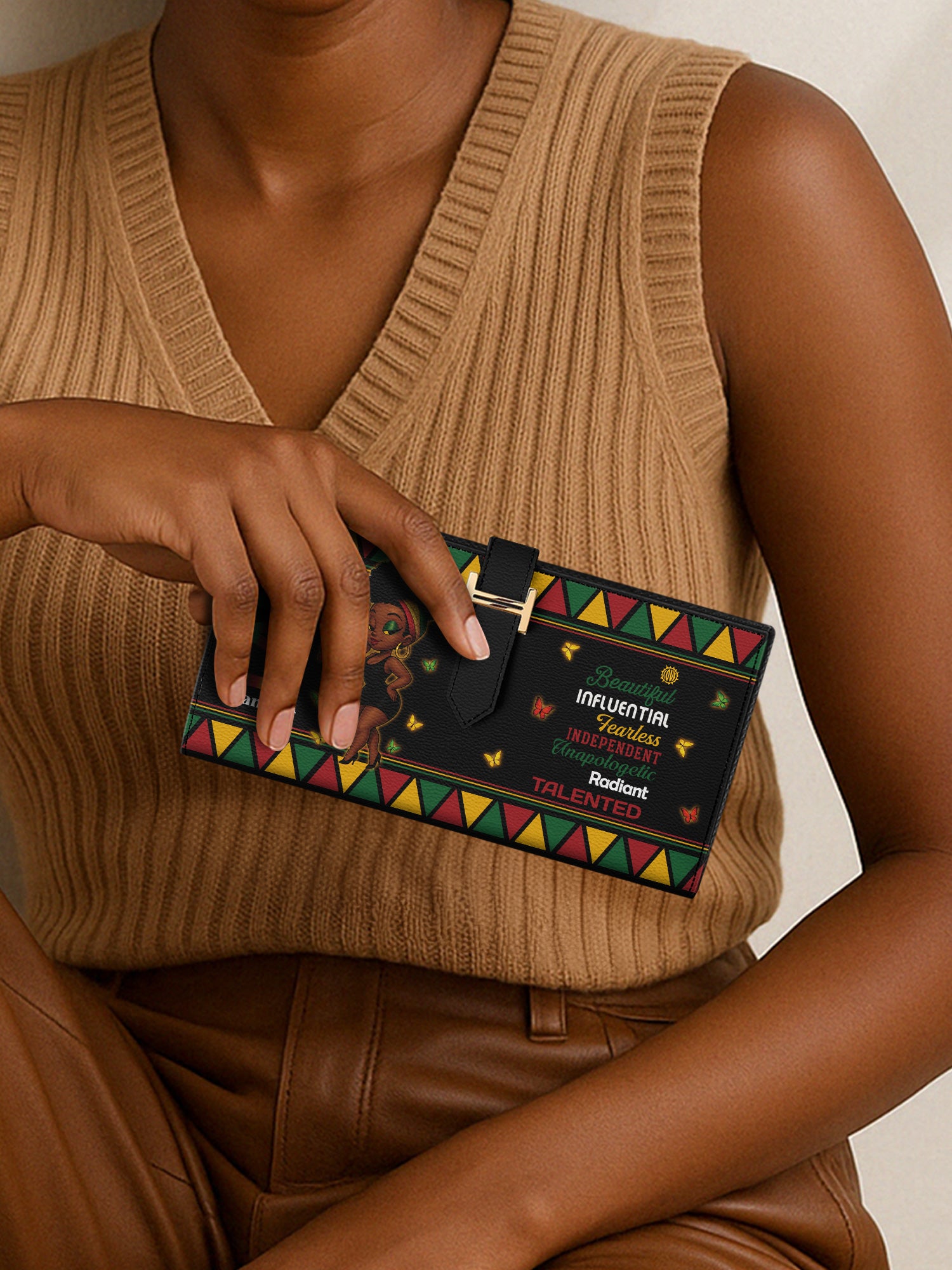 Radiant Confidence Tab Closure Wallet