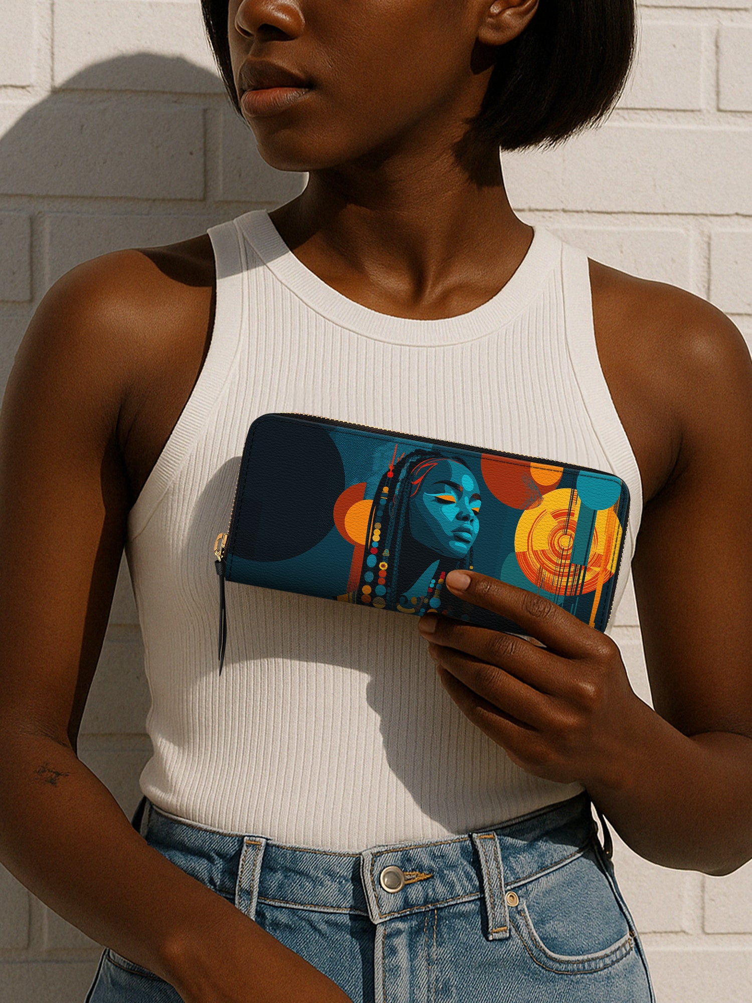 Echo Of Tribe Slimline Zippy Wallet QR0TV184