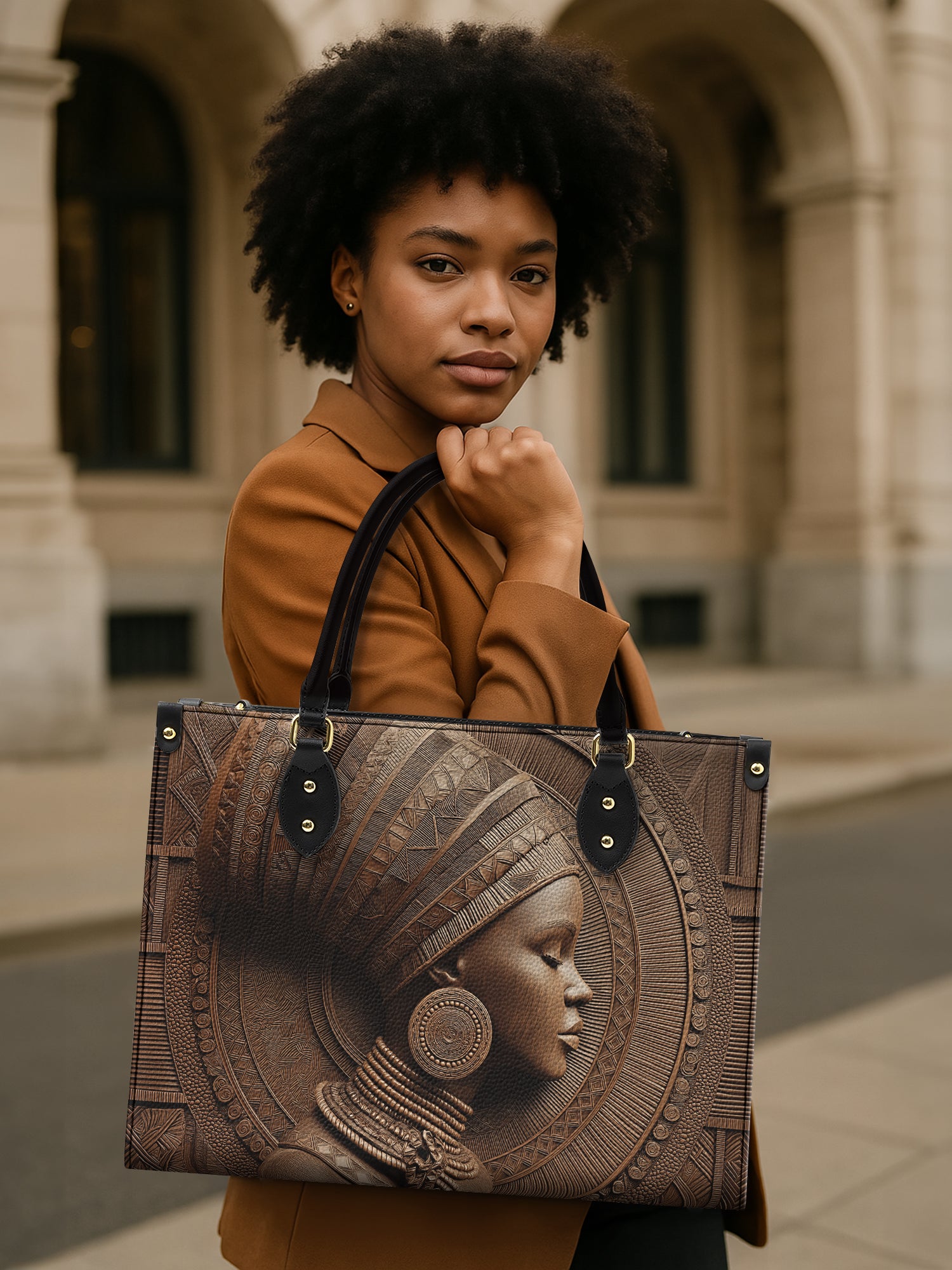 Ethereal Grace Premium Leather Handbag QR0TV056