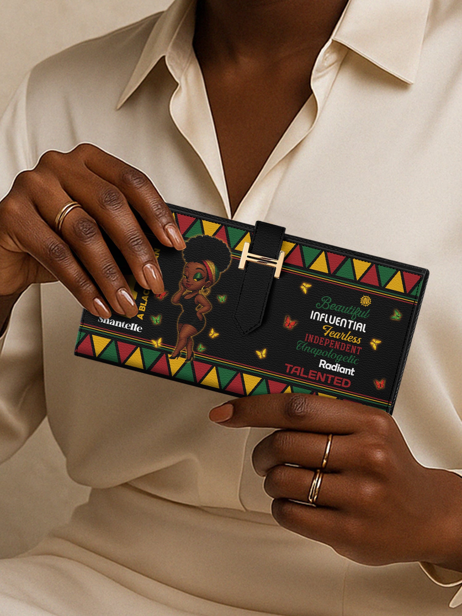 Radiant Confidence Tab Closure Wallet
