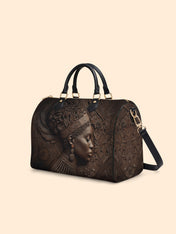 Back To Africa V2 Leather Boston Bag QR0XD731
