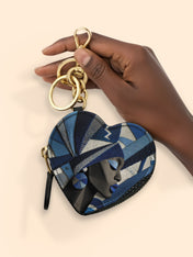 Amira Sol Heart Coin Pouch Bag Charm QR0XD406