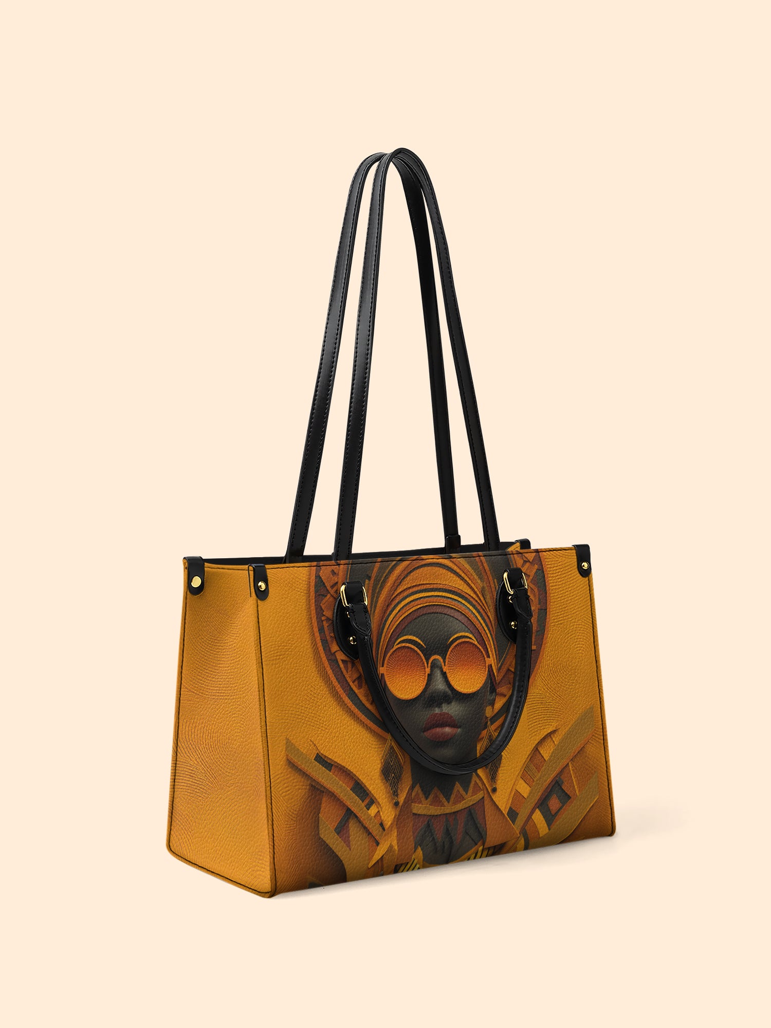 Dark Lens Premium Leather Handbag QR0TD304