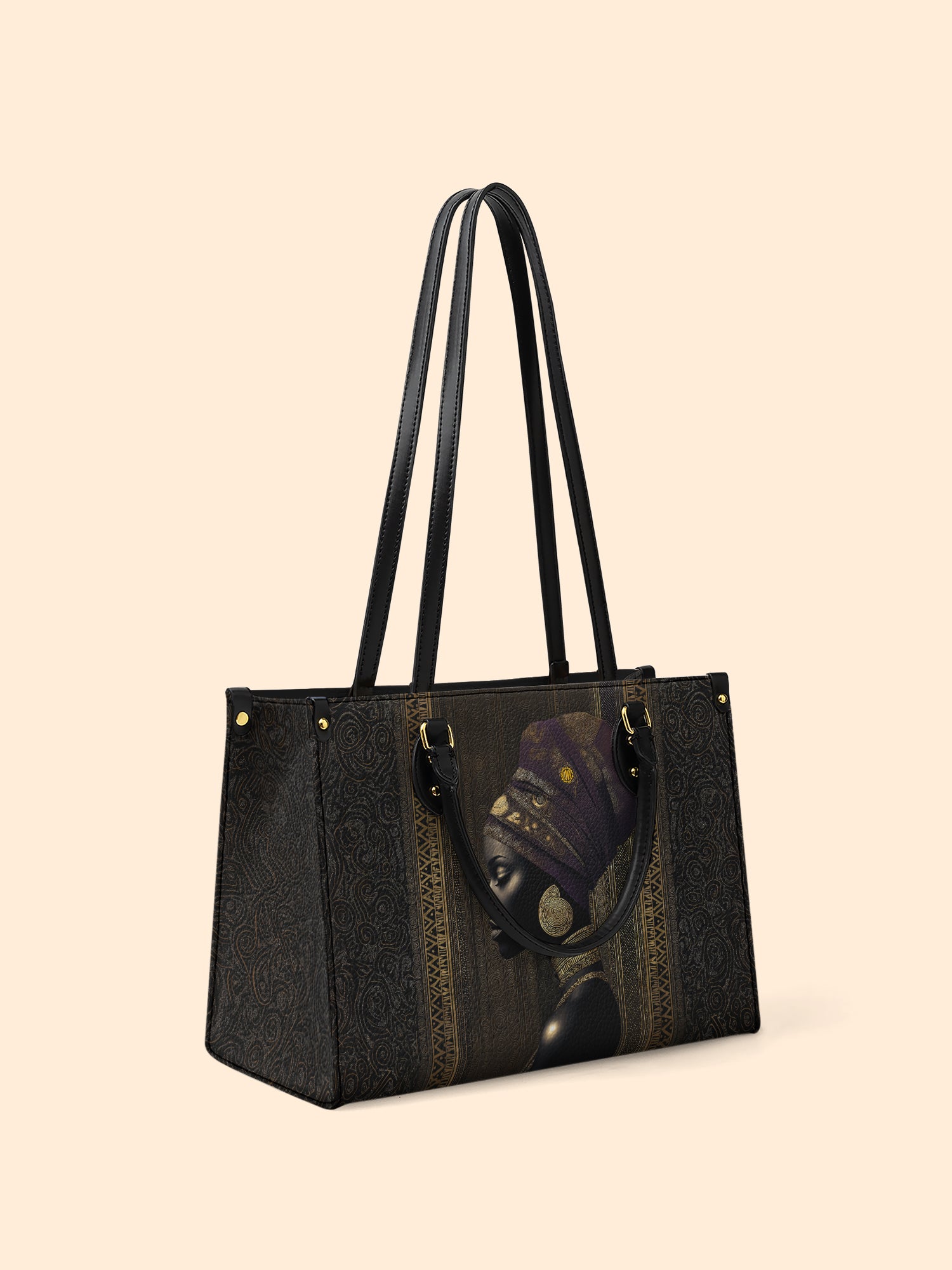 Golden Veil Premium Leather Handbag QR0TV164