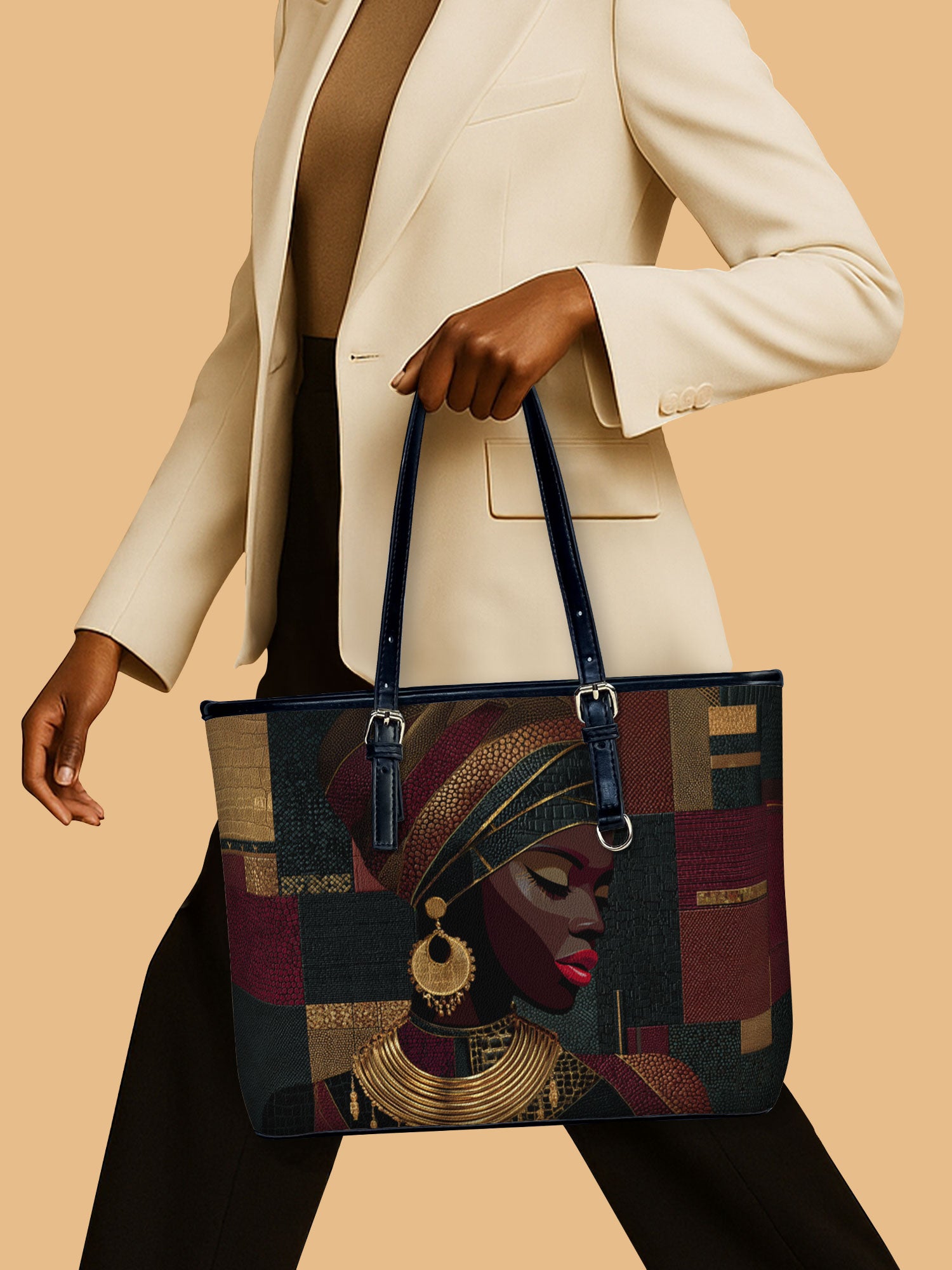 Crimson Majesty Leather Bucket Bag QR0XD778