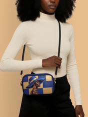 Sapphire Grace Boxy Crossbody Bag QR0HH217