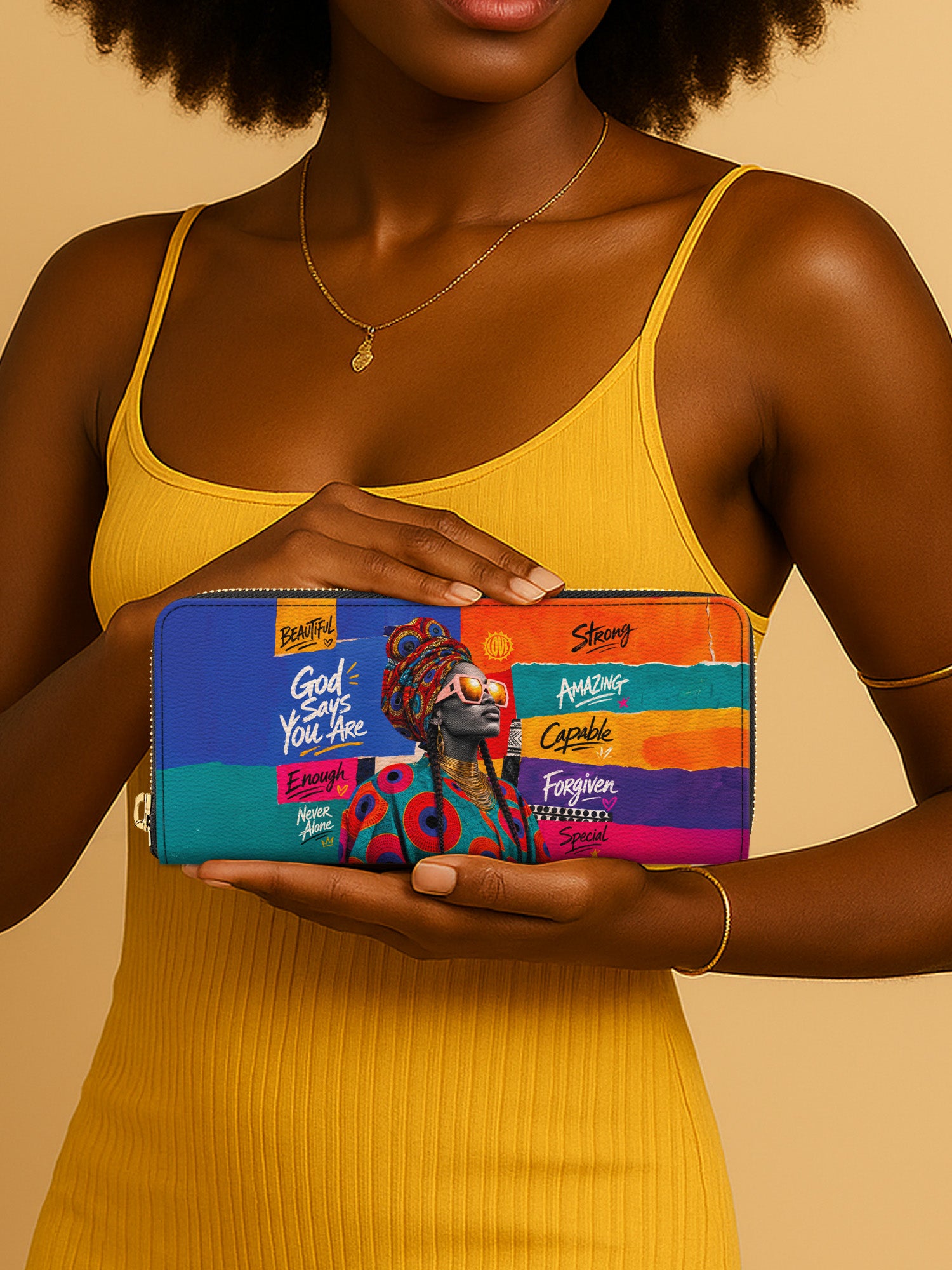 Boldly Blessed Slimline Zippy Wallet QR0TV275