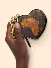 Black Mom Magic Heart Coin Pouch Bag Charm QR0XD1047
