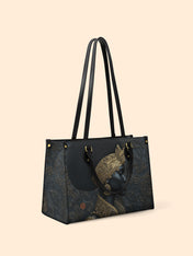 Ebony Sovereign Premium Leather Handbag QR0XD126