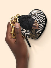 Wild Grace Heart Coin Pouch Bag Charm QR0TV134