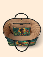 Golden Wings of Empowerment Classic Shopper Tote QR0TD006