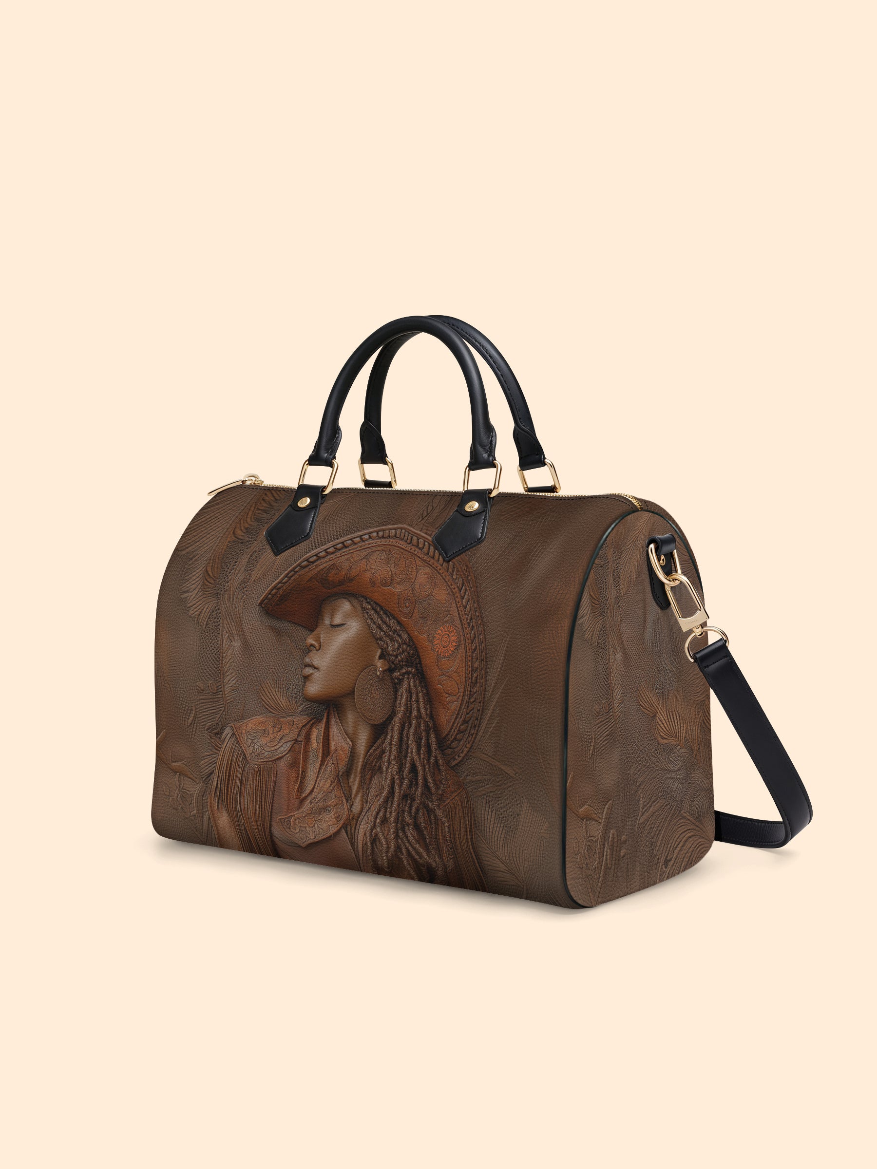 Cowgirl Vibes Leather Boston Bag QR0TD301