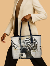 Symphony In Stripes Leather Bucket Bag QR0TV195