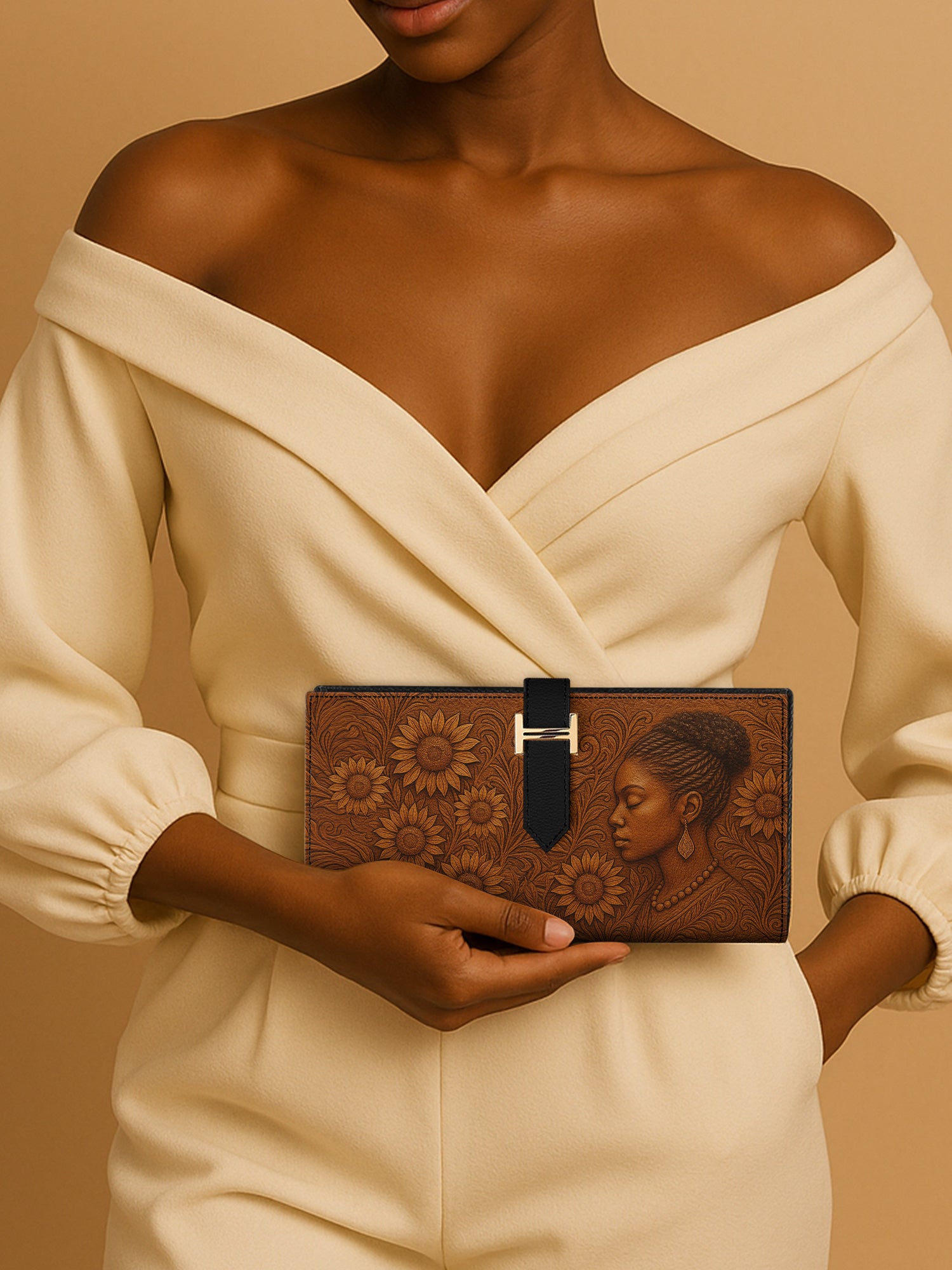 Luminous Shades Tab Closure Wallet