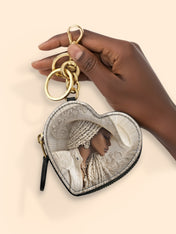 Wild Honey Heart Coin Pouch Bag Charm QR0TD447