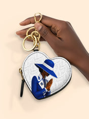 Faithful Elegance Heart Coin Pouch Bag Charm QR0TV283