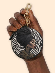 Wild Grace Circular Coin Pouch Bag Charm QR0TV134