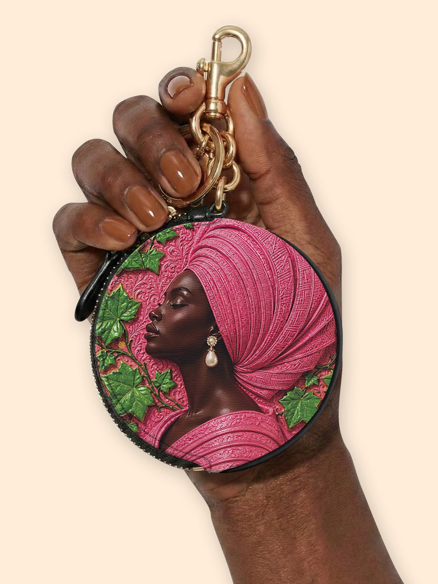 Pearl Legacy Circular Coin Pouch Bag Charm QR0TD704