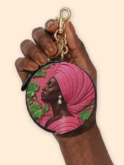 Pearl Legacy Circular Coin Pouch Bag Charm QR0TD704