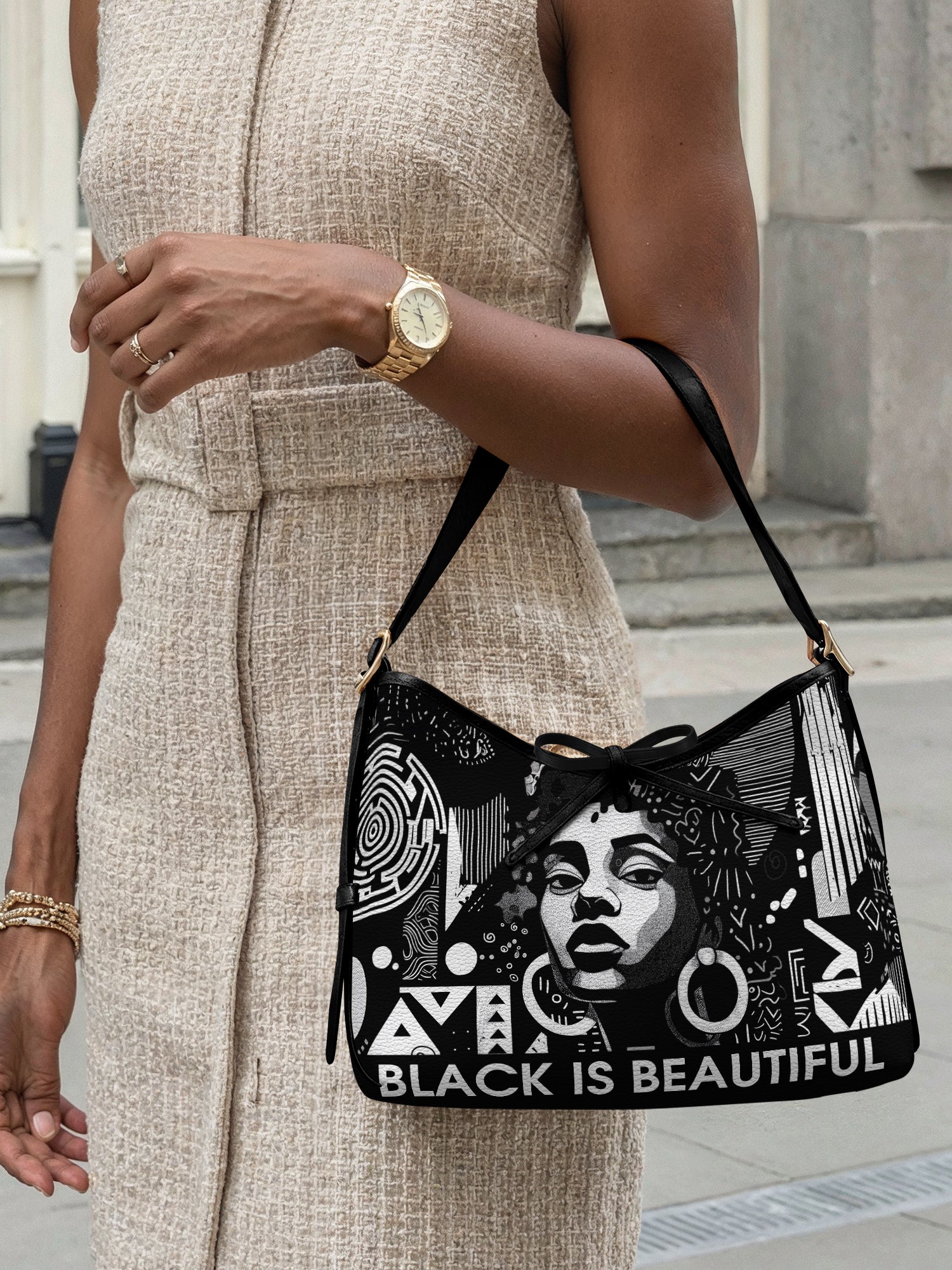 Black Beauty Bowline Hobo Bag QR0XD1026