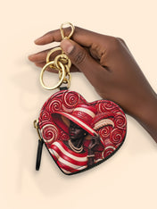 Anointed in Crimson Heart Coin Pouch Bag Charm QR0XD100