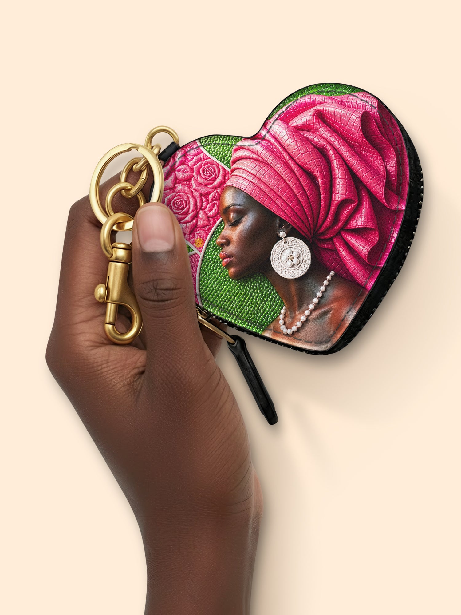 Bloom Worthy Heart Coin Pouch Bag Charm QR0TD706