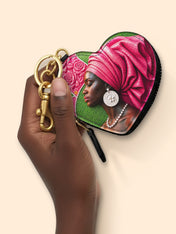 Bloom Worthy Heart Coin Pouch Bag Charm QR0TD706
