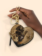 Absolute Allure Heart Coin Pouch Bag Charm QR0XD642