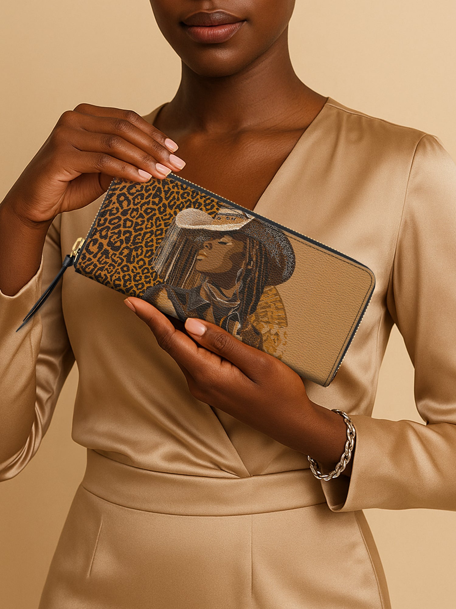 Mahogany Rider Slimline Zippy Wallet QR0TD504