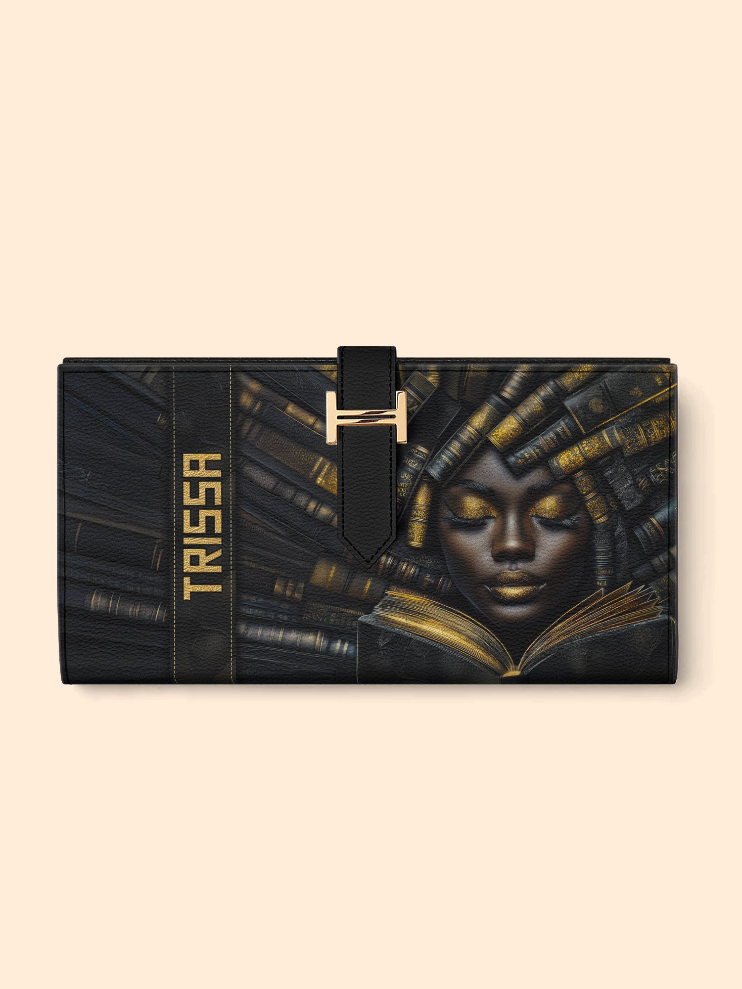 Books, Dreams, and Beyond Tab Closure Wallet