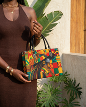 Kente Sovereign Premium Leather Handbag QR0TV276