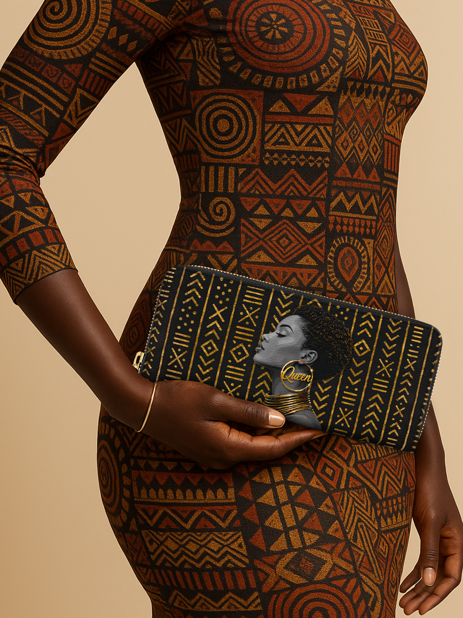 Royal Melanin Slimline Zippy Wallet QR0TV278