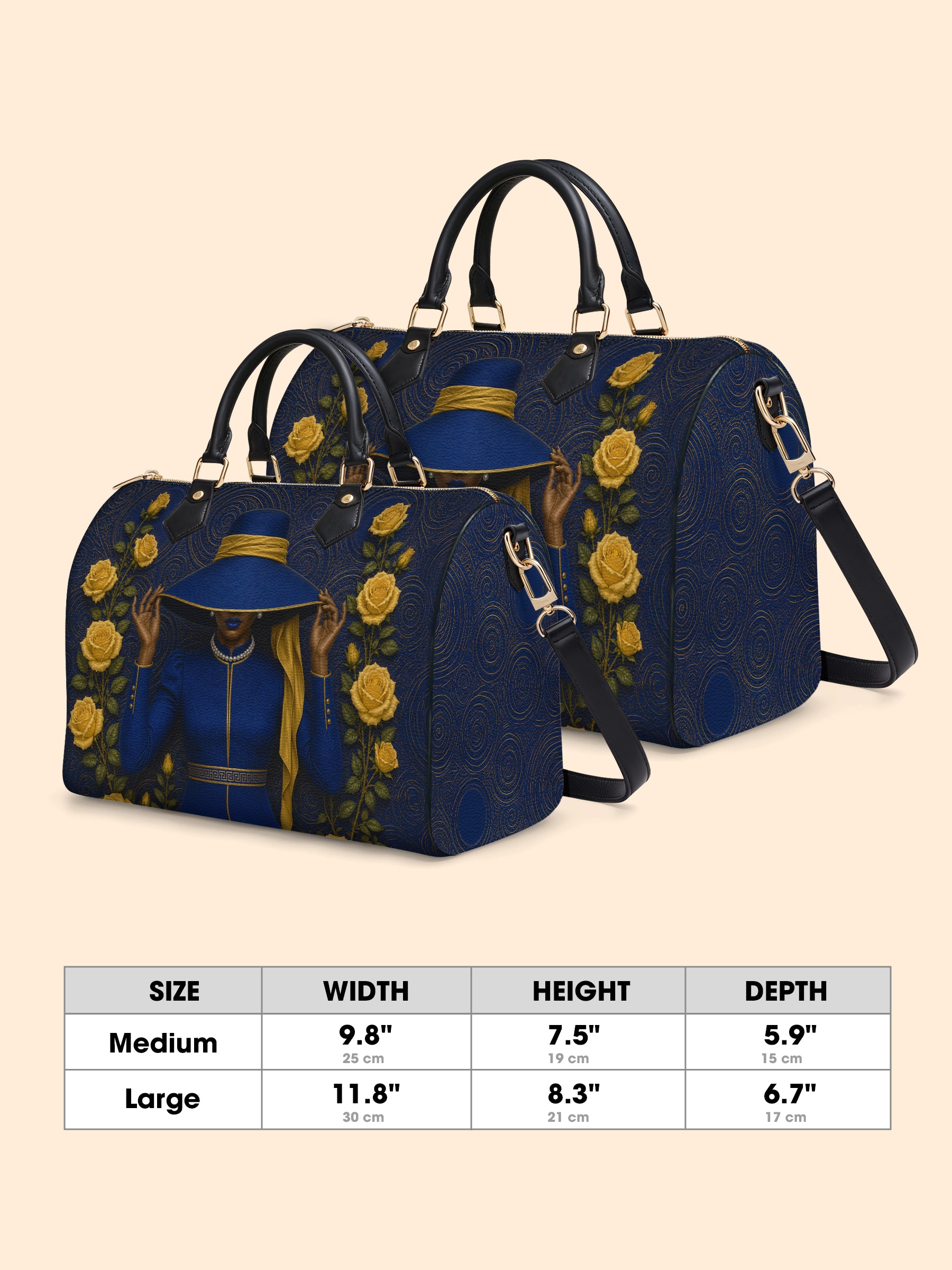 Regal Bloom Leather Boston Bag QR0HH216