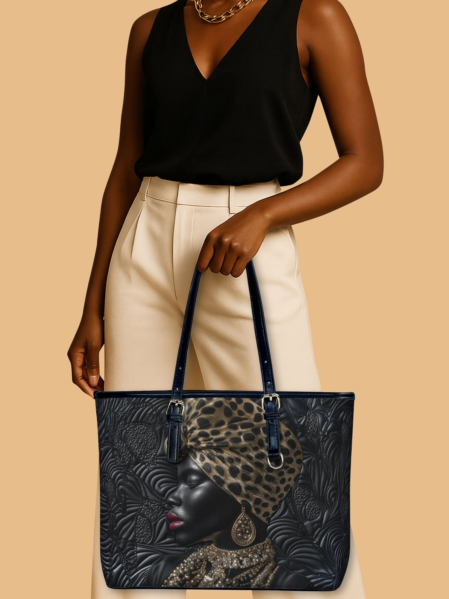 Regal Serenity Leather Bucket Bag QR0XD734