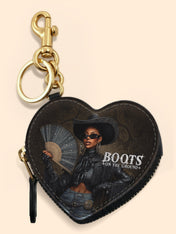 Color Strong Heart Coin Pouch Bag Charm QR0XD228