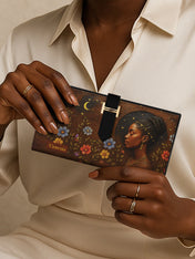Graceful Bloom Tab Closure Wallet