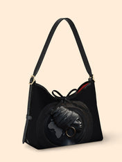 Pure Ebony Bowline Hobo Bag QR0TD645
