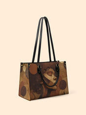 Golden Melanin Premium Leather Handbag QR0TD292