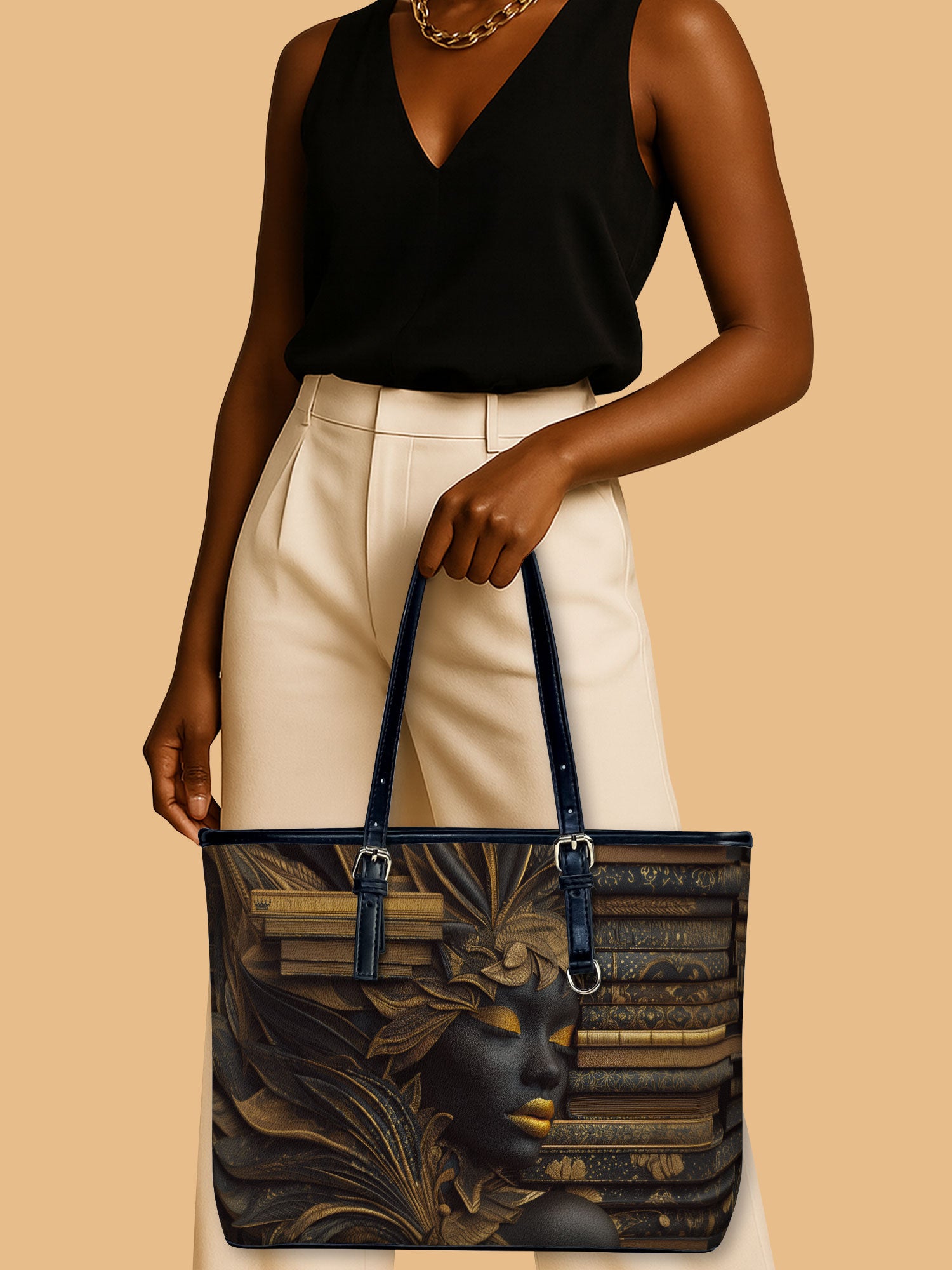 Pages of Wisdom Leather Bucket Bag QR0TD423