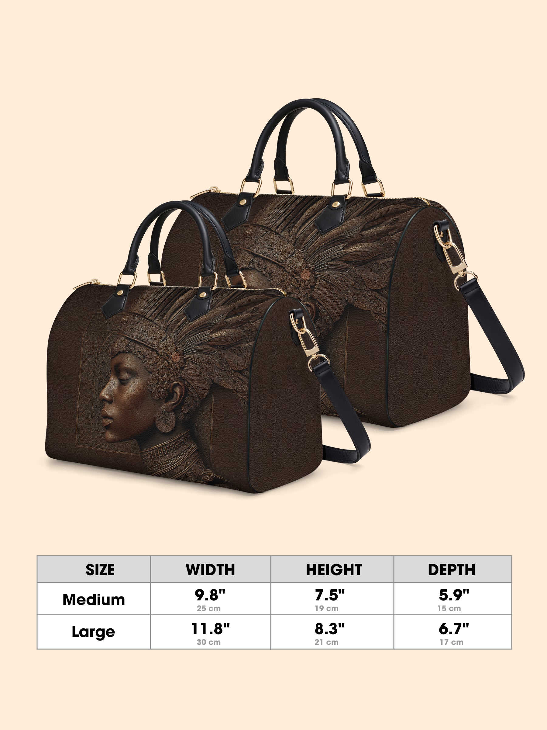 Back To Africa V1 Leather Boston Bag QR0XD730
