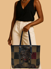 Golden Poise Leather Bucket Bag QR0XD779