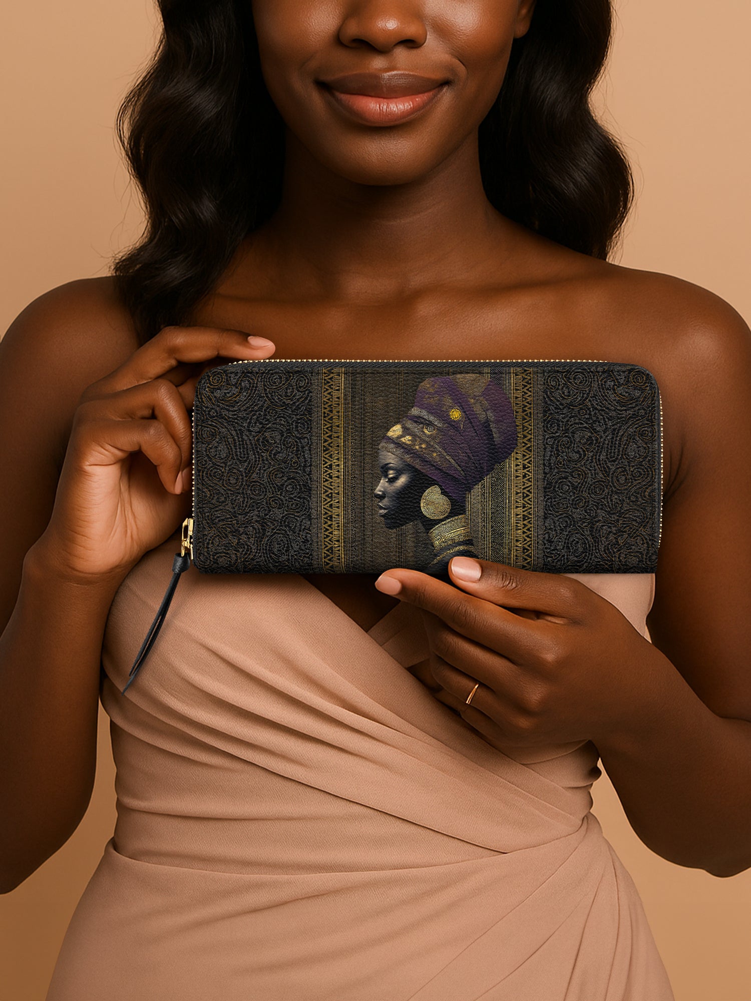 Golden Veil Slimline Zippy Wallet QR0TV166