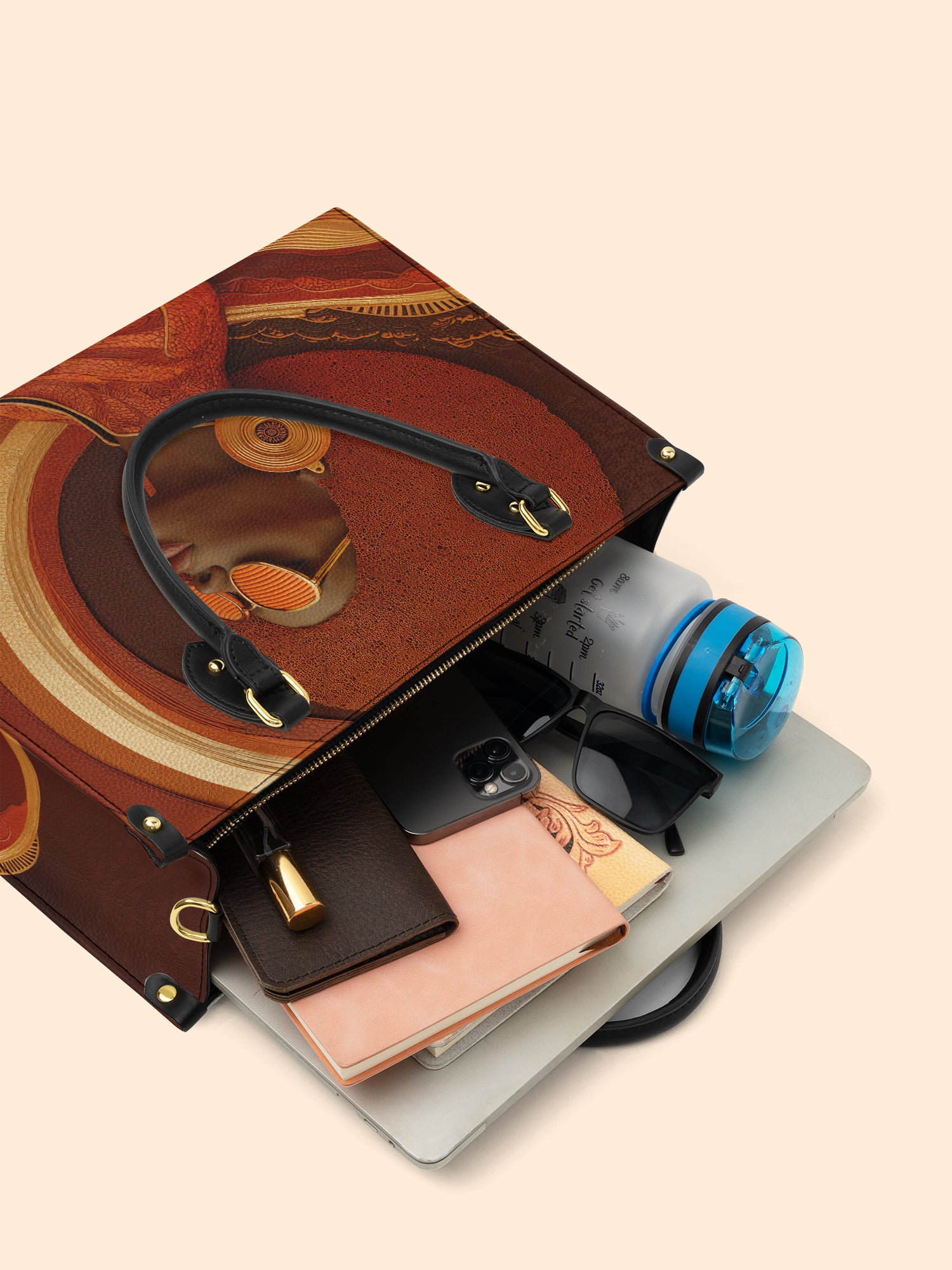 Fierce Frame Premium Leather Handbag QR0TD307