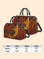 Royal Vision Leather Boston Bag QR0TD313